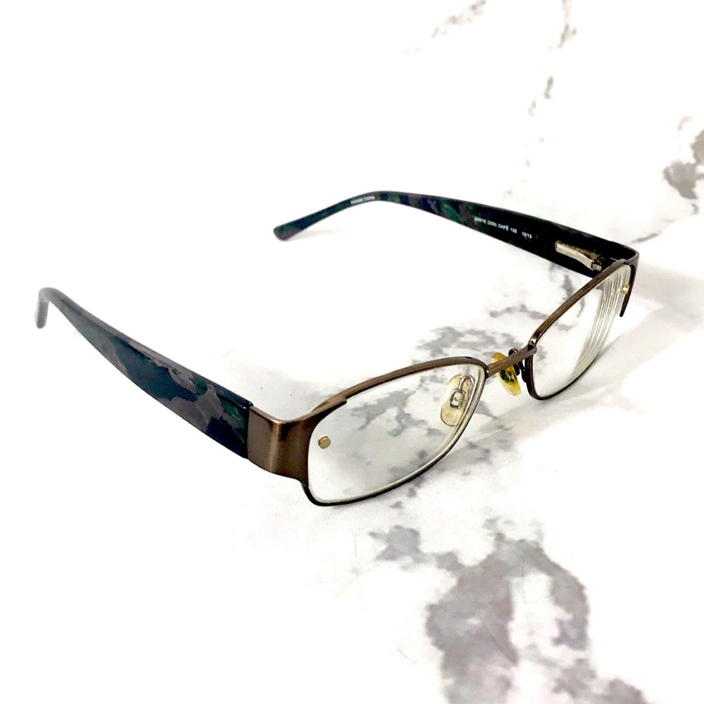 Genesis green marbled glasses frames only